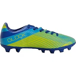 XXUMA Unisex TPU Sole Faux Leather Football Shoes | Green | Size : 4UK