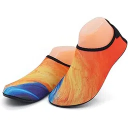 YHomU Aqua Socks Quick Dry Unisex Non-slip Slip-on Beach Swim Shoes Water Sports Shoes Portable Flexible Fashion Ergonomic Casual Soft