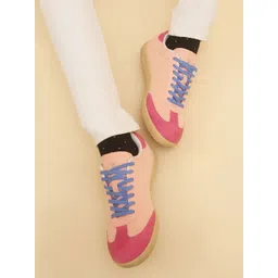 yoho Women Quoi Colourblocked Lace-Ups Sneakers