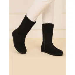 yoho Women Slip-On High-Top Flatform Winter Boots