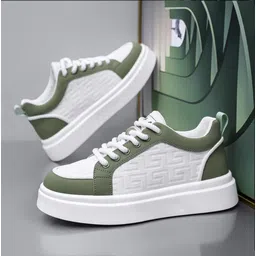 Yugal trendy premium white sneakers for men Sneakers For Men