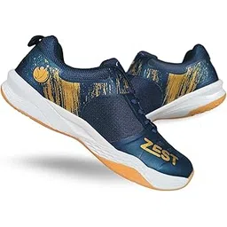 Zest Non Marking Badminton Shoes Lightweight, Durable & Flexible Badminton Shoes Also Perfect for Squash, Table Tennis, Volleyball, Basketball, Pickleball & Indoor Sports