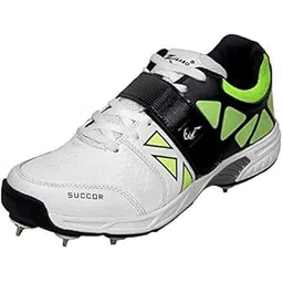 ZIGARO succor White Green Full Spikes Cricket