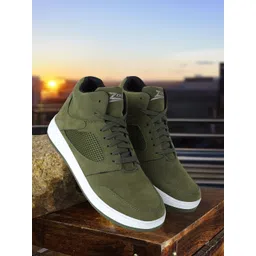 Zixer Men Perforations Suede Sneakers