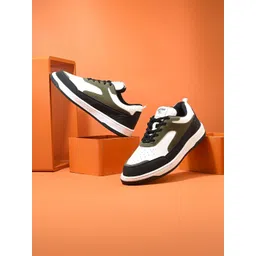 ZONTREK PRIVATE LIMITED Men Colourblocked PU Sneakers