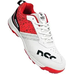 Zooter Cricket Shoe for Men and Boys, Size-2 UK (White-Red)