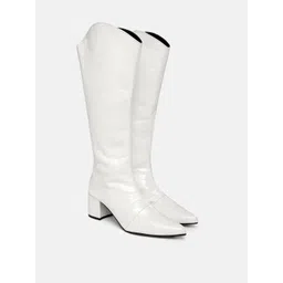 ZORI WORLD DEZIRE Women Croc Patent Textured High Top Boots